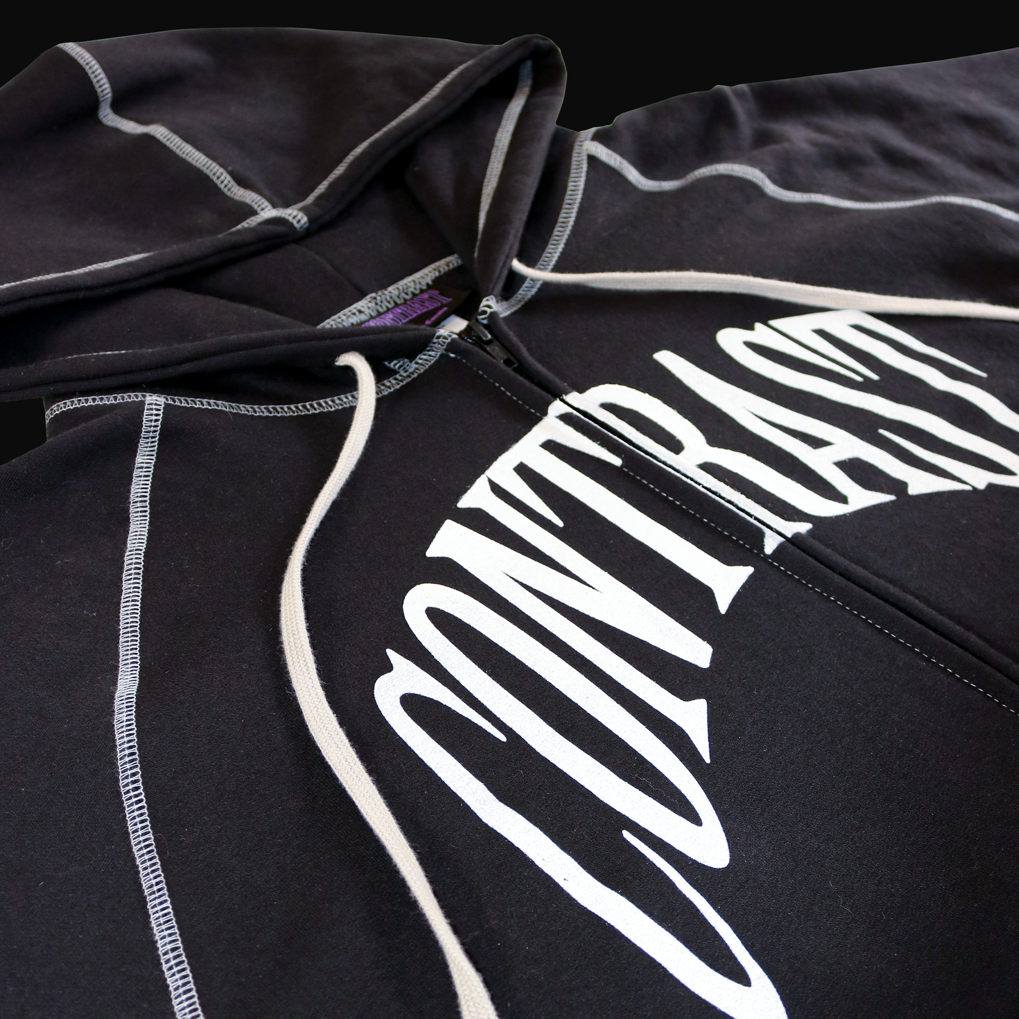 V.1 CONTRAST STITCH ZIP