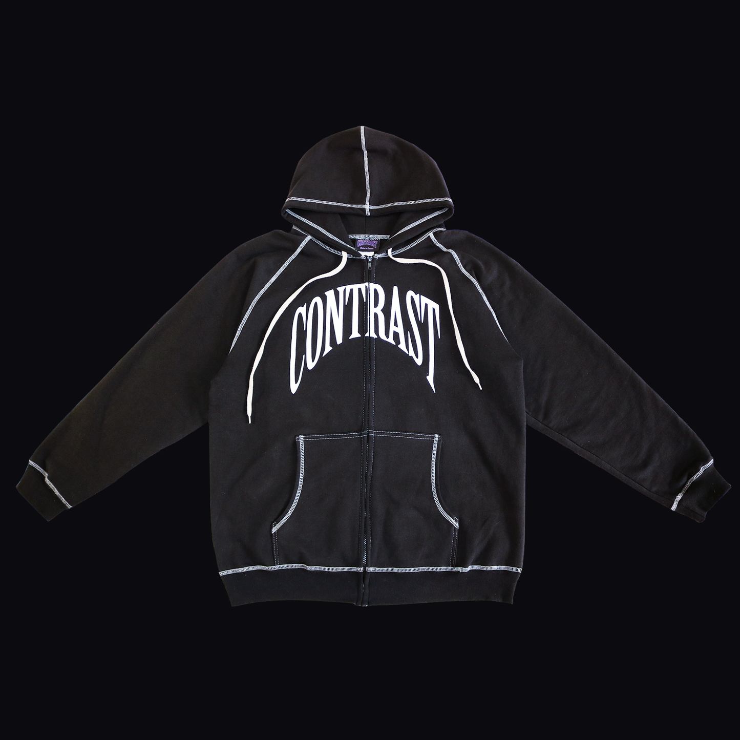V.1 CONTRAST STITCH ZIP