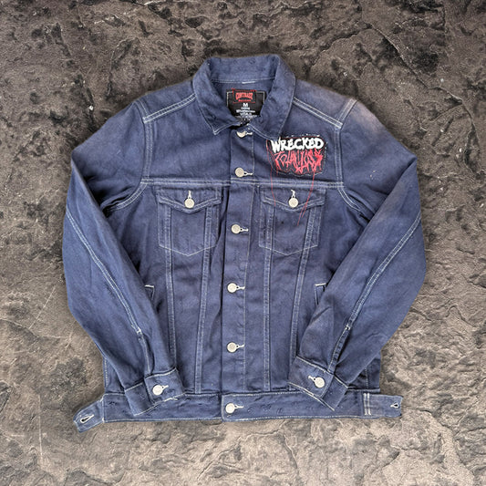 WRECKED Distressed Denim Jacket